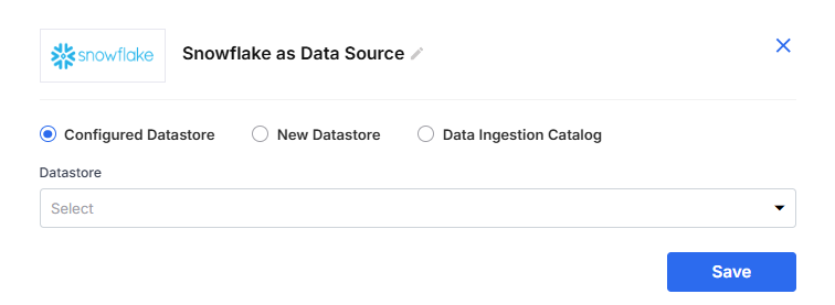 Snowflake as Data Source